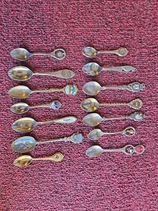 14 Vintage Texas Souvenir Spoon Lot Decorative Collector Spoon - Picture 1 of 14