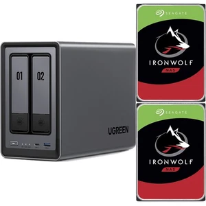 UNIDADES NAS SEAGATE UGREEN DXP2800 2 bahías 8 GB RAM 20 TB (2 x 10 TB) - Imagen 1 de 3