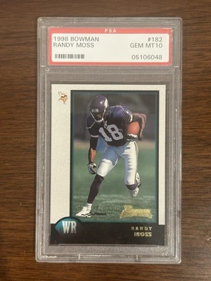 Randy Moss Bowman 1998 PSA 10 RC Foto 1 de 2