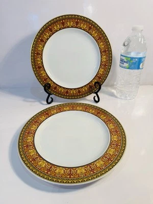 PAR Rosenthal Versace Medusa Red Ikarus 8 7/8” Pratos de Salada PERFEITO! - Imagem 1 de 4