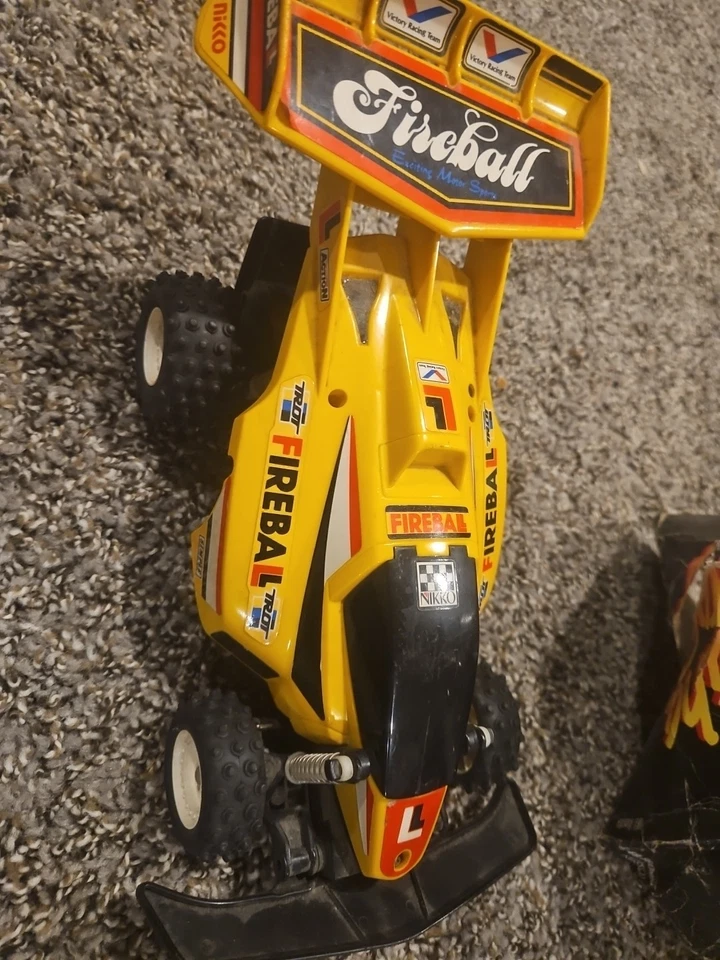 Nikko FIREBALL DICTATOR Yellow Buggy Electric RC Race Car Vintage 1988  - Image 1 of 4