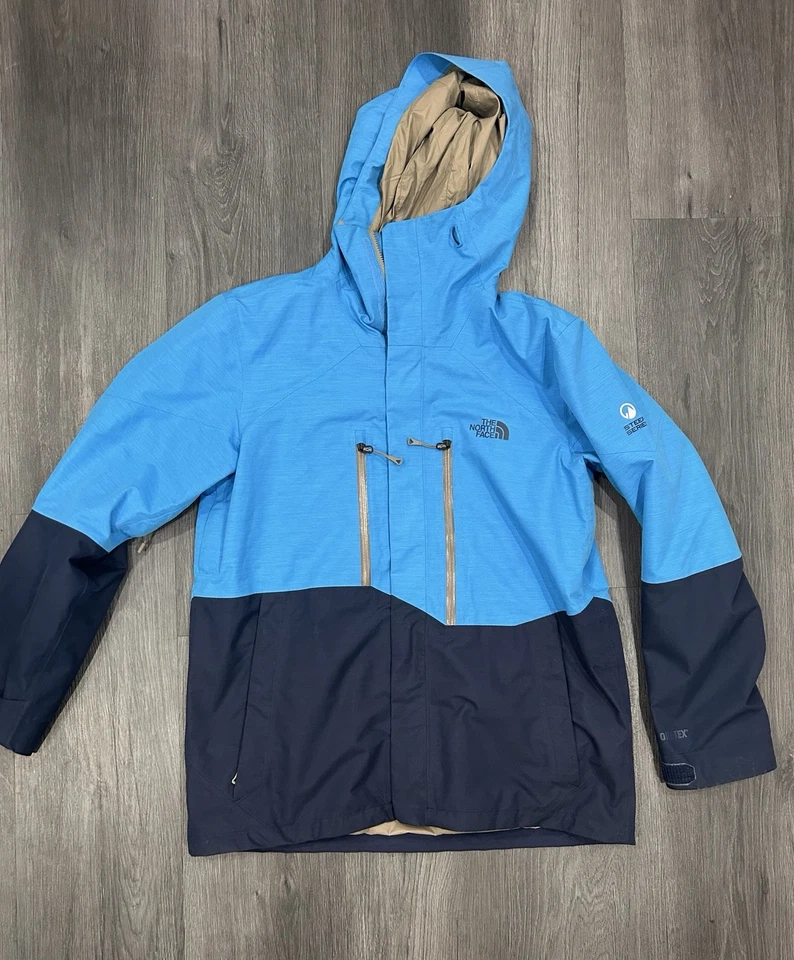 North Face крутой серии Goretex лыж сноуборда с капюшоном Jaket мужской большой синий. - Изображение 1 из 4