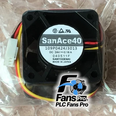 1PCS New SANYO Denki 109P0424J3013 SanAce Fan DC 24V 0.18A 3-wire Cooling Fan - Image 1 of 3