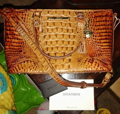 Brown BRAHMIN MINI ASHER TOTE (MTC002472) - Изображение 1 из 4