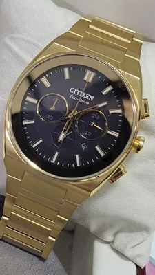 Reloj Citizens Hombre Eco-Drive Cronógrafo Oro Acero Inoxidable 43 MM CA4582-54E Foto 1 de 4
