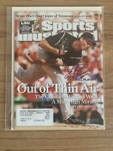 Jeff Francis autographed signed Sports Illustrated October 15, 2007