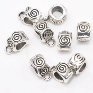 40pcs Tibetan Silver bails Charm Pendant Bail Connectors Connector  8x12mm - Picture 1 of 3