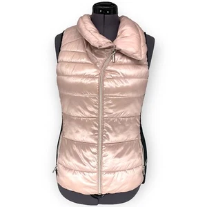 Calvin Klein Performance Women’s Puffer Pink & Black Zip Up Vest Size Medium - Picture 1 of 8