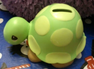 PRECIOUS MOMENTS TURTLE BANK GORGEOUS NEW FREE SHIPPING - Picture 1 of 1