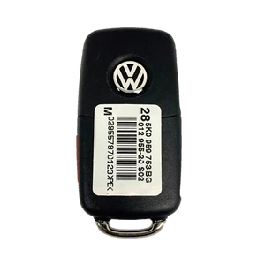 Unlocked New OEM Volkswagen Keyless Remote 4B w/sticker NBGFS93N 5K0837202BJ - Picture 1 of 8