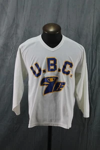 UBC Thunderbirds Jersey (VTG) - Home White 10 by CCM - Men's Small - Picture 1 of 11