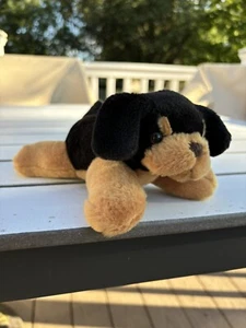 Mary Meyer Life Good Black Dog Plush 8" Pesky Pups Rottweiler Soft #6212 - Picture 1 of 3