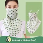 Silk Scarf For Men Triangular Scarf Sunscreen Veil Ice Silk Mask Face Cover