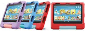 Amazon Fire HD 8 Kids Edition Kinder Tablet 2022 Rot Blau Violett 32 GB B-Ware - Afbeelding 1 van 23