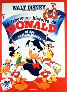 Affiche Pliée 156x203cm LA FABULEUSE HISTOIRE DE DONALD ET DES CASTORS …1975 TBE - Imagen 1 de 1