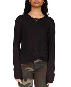 Sanctuary Women's Black Knitted Long Sleeve Round Neck Sweater Top Size XS - Picture 1 of 9