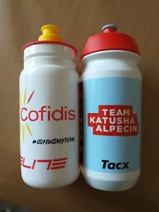 LOT DE 2 BIDONS TOUR DE FRANCE : EQUIPE KATUSHA 2019 (COLLECTOR) + COFIDIS 2020 - Imagen 1 de 3