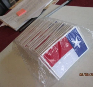 4 Embroidered Texas State Flag Iron On Sew On Patch biker Emblem approx 3" x 2" - Picture 1 of 3