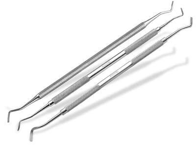 Profi Edelstahl-Eckenheber-Set 3-Teilig - Fußpflege-Instrumente - Bild 1 von 4