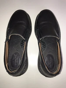 Carolina Vibram Aerogrip Black Leather Slip On Steel Toe Womens 7 M Resistant - Picture 1 of 11