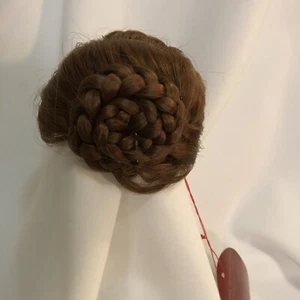 Cheri’s Collection Doll Wig 8-9” Auburn Braided Buns “Marque” - Picture 1 of 5