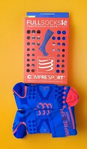 Compressport Full Compresssion Run Socks Men's Womens Running Sport Blue - Picture 1 of 2