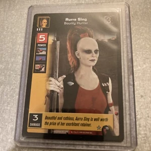Star Wars Young Jedi CCG Aurra Sing Bounty Hunter #75 Rare - Picture 1 of 1