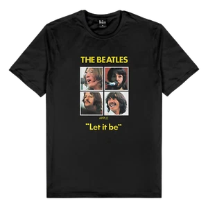 The Beatles Let It Be Black T-Shirt - Picture 1 of 4