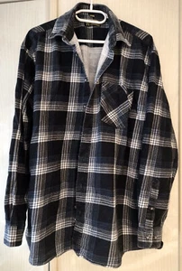 Herrenhemd dunkelblau Karomuster - Bild 1 von 1