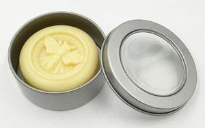 Beeswax Lotion Bar with Cocoa Butter, Coconut Oil and Lemon Essential Oil 1.2 oz - Picture 1 of 3