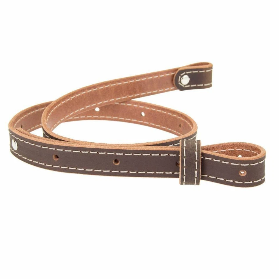 Calyx Genuine Leather Buff Hide Leather Rifle Gun Sling, Stitch Handmade 1" Wide - Image 1 of 1