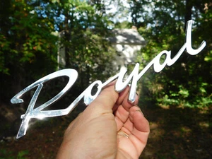 1958 Dodge Royal Script Emblem 1834227 *NEW* Badge  ONE YEAR ONLY - Bild 1 von 6