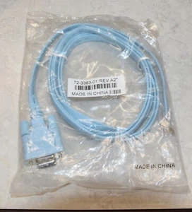 Genuine New Cisco Console Rollover Cable DB9 Serial Male to RJ-45 72-3383-01 - Picture 1 of 1