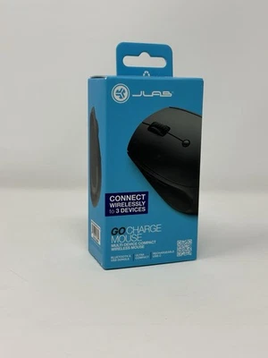NEW JLab Go Charge Mouse Wireless Multi-Device Compact Bluetooth/USB - Image 1 of 3