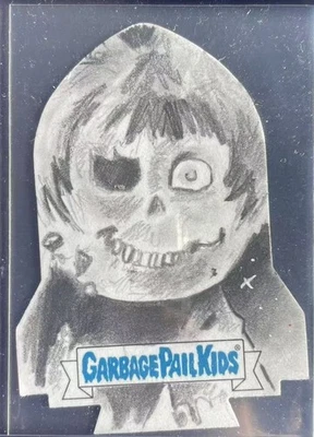 Rocket Shaped 1/1 Sketch by Karl Jones 2023 Gpk Intergoolactic Garbage Pail Kids - Image 1 of 2