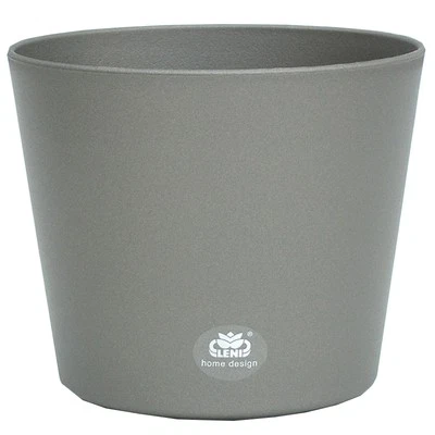 Kunststoff Flori-Übertopf Farbe dunkel silber - Bild 1 von 2