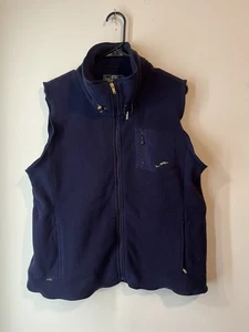 Lauren Ralph Lauren Active Fleece Weste Navy Blau Gr. Large Logo Reißverschlusstaschen - Bild 1 von 3