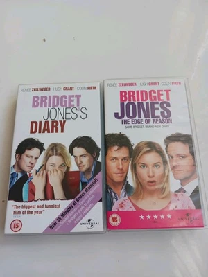 Bridget Jones VHS Bundle Diary + Edge of Reason 2001-2005 Universal PAL 15 Run - Image 1 of 4