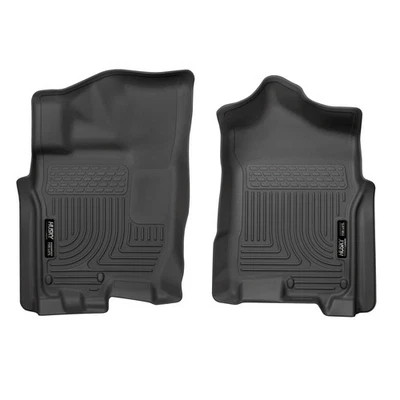 Huskyliners Black Weatherbeater Front Floor Liners for Nissan Titan & XD Ext Cab Foto 1 de 3