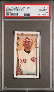 2023 Allen & Ginter Mini #17 Ken Griffey Jr. PSA 10 GEM MINT Cincinnati Reds - Picture 1 of 1