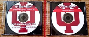SET 2 DVD - INDIANA HOOSIERS 63 N CAROLINA 50- 1981 NCAA CHAMP GIOCO & DISCO STAGIONE - Foto 1 di 1