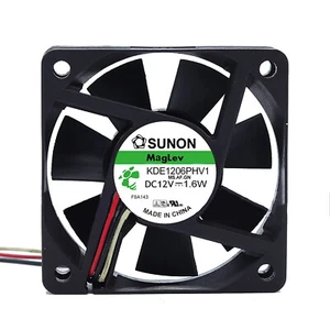 Laptop PC 60mm DC 12V Kühlung Lüfter Fan Teil Für SUNON 6015 KDE1206PHV1 - Afbeelding 1 van 8