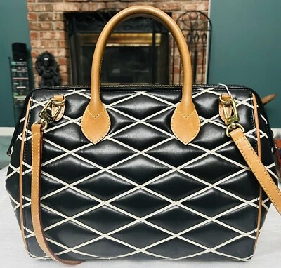 Louis Vuitton LV Malletage Doc PM Handbag Leather Speedy Shoulder Bag VERY GOOD - Image 1 of 4