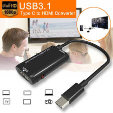 US Type C To HDMI USB3.1 Adapter Cable Cord 1080P Male To Female For Ph.fa