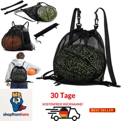Netz Sporttasche mit Kordelzug | Basketball, Fußball, Yoga - Bild 1 von 4