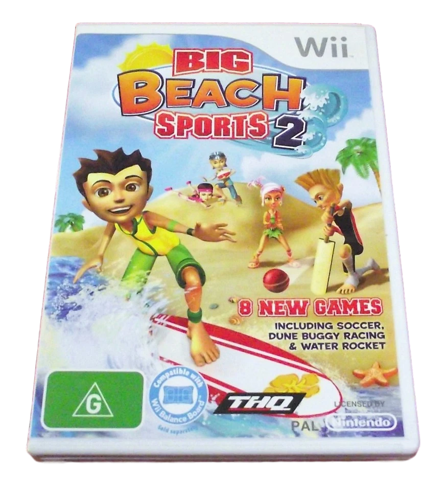 Big Beach Sports 2 Nintendo Wii PAL *Complete* Wii U Compatible - Image 1 of 1