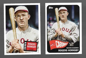 ROGERS HORNSBY 2023 TOPPS ARCHIVES HIT STARS INSERT 57HS-2 WITH BONUS BASE 127 - Picture 1 of 2