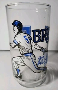 1970s 80s VINTAGE KANSAS CITY ROYALS GEORGE BRETT MAJOR LEAGUE BASEBALL GLASS KC - Picture 1 of 18
