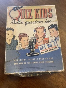 Vintage 1942, New Quiz Kids Radio Question Bee Game, Set 2 Whitman. - Picture 1 of 24