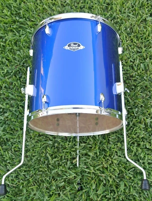 PEARL EXPORT 16 英寸 EXX 高电压蓝色地板汤姆适用于您的 DRUM 套装! 批量 K779 — 第 1/4 张图片
